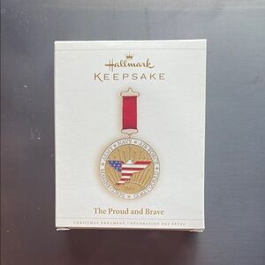 Hallmark Keepsake Ornament with Red and Gold Accents